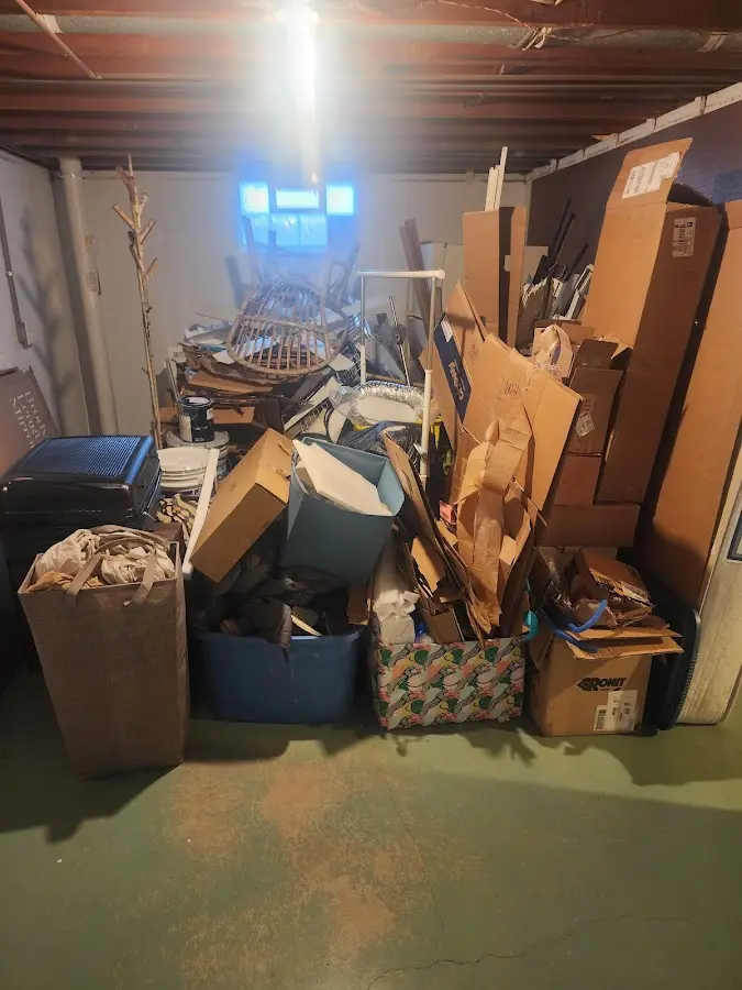 Roll-off dumpster container at job site for Construction Dumpster Rental in Hopewell